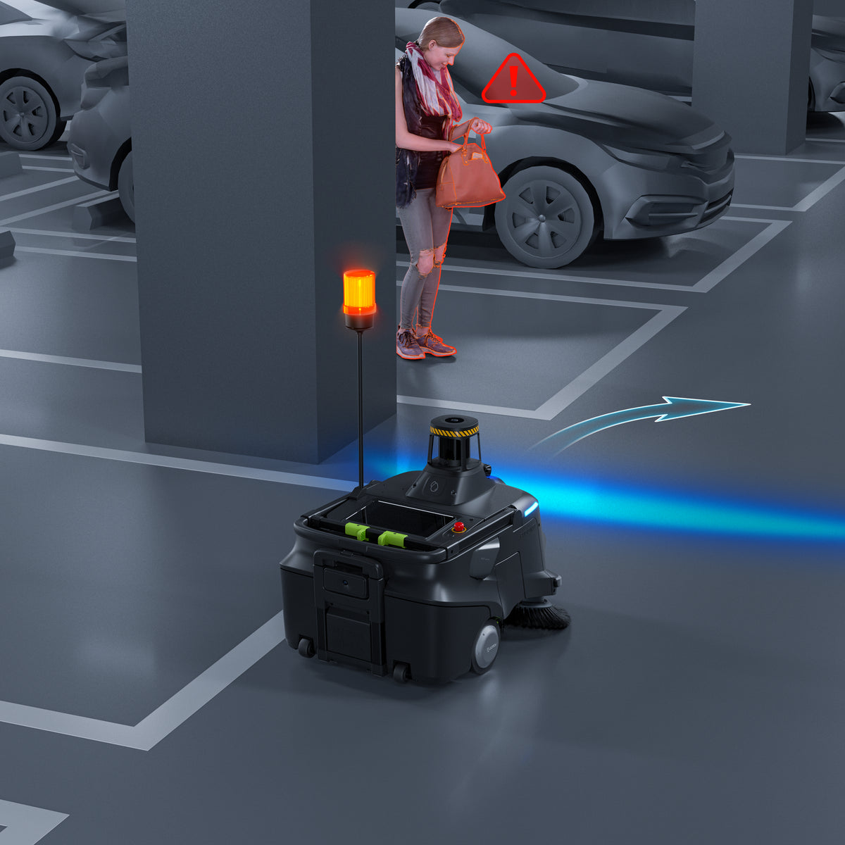 MT1 Max Al-Powered 3D Perception Robotic Sweeper
